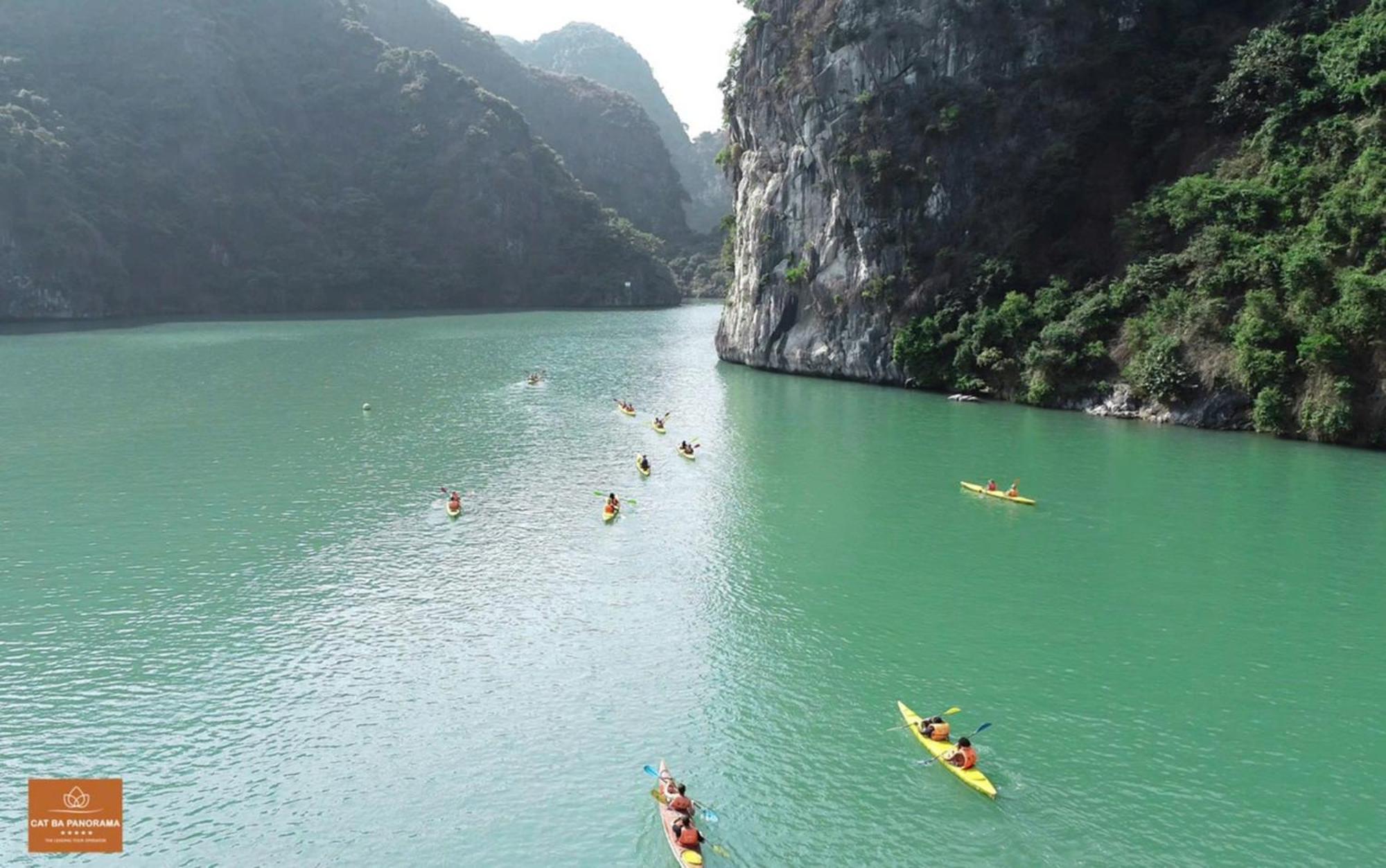Green Mountain Cat Ba Hotel Dong Khe Sau 외부 사진